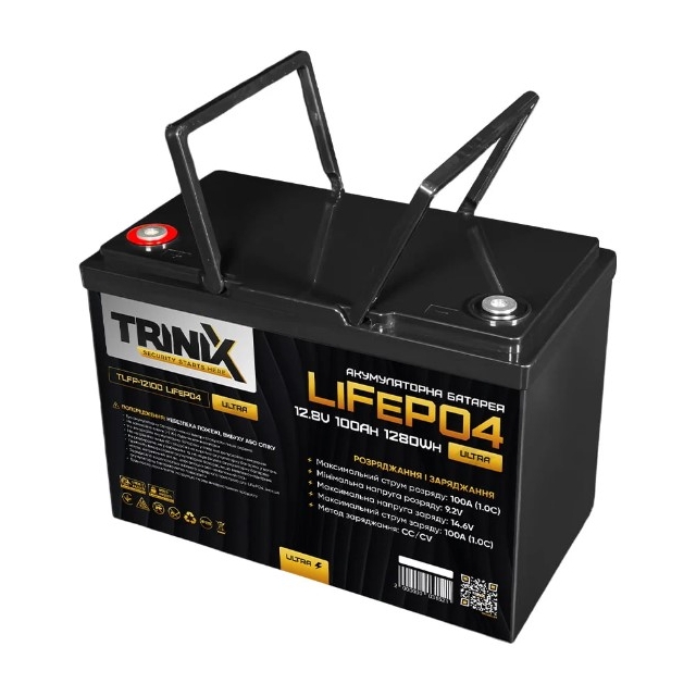 Акумулятор літій-залізо-фосфатний (LiFePo4) Trinix TLFP-12100 Ultra LiFePO4 12,8V 100Ah