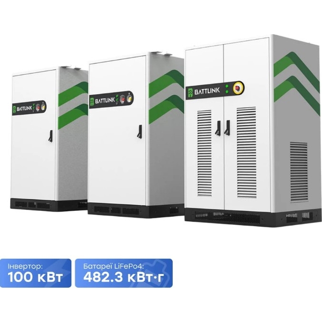 Комплект резервного живлення Battlink BATT-CI-100/482 100kW/482kWh