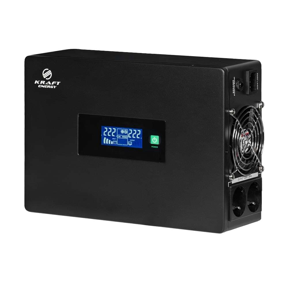 Комплект резервного питания Kraft инвертор KRF-SAVR600VA/600W-12V + АКБ Trinix TGL12V100Ah/20Hr GEL