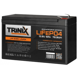 Trinix 12V 6Ah LiFePo4 