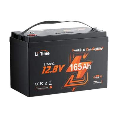 Акумулятор літій-залізо-фосфатний LiTime Dual Purpose L12V165-150-DP-BT-CCA1K2-4-A100