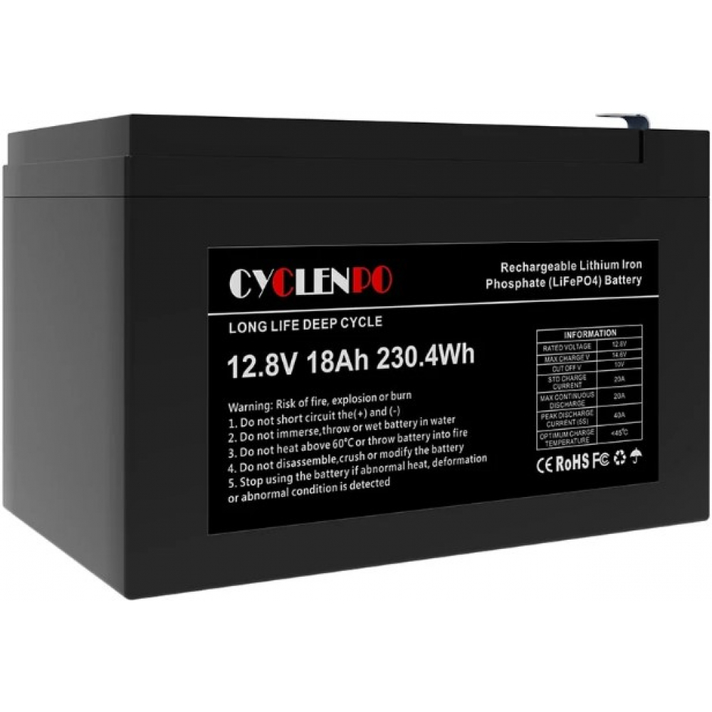 Аккумулятор Cyclen 12.8V 18AH LiFePo4