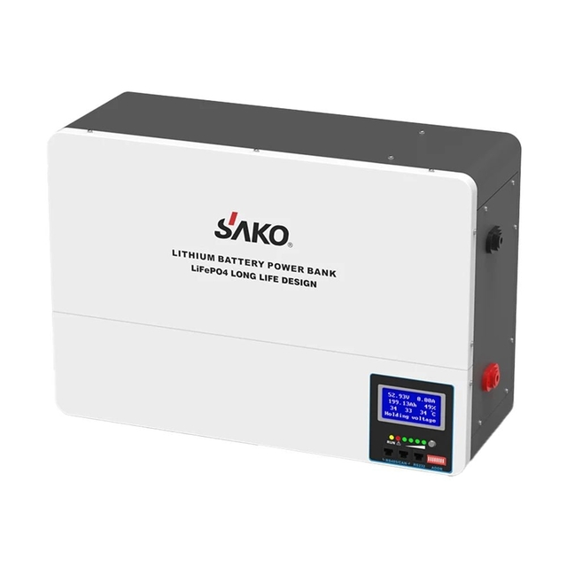 Комплект резервного питания Sako Sunon V 6.5kVA/6.2kW 48V+120A MPPT и АКБ 51.2В 5120Втг Li-Wall series LiFePo4