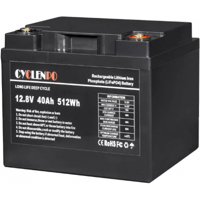Аккумулятор литий-железо-фосфатный(LiFePo4) Cyclen 12,8V 40Ah LiFePo4