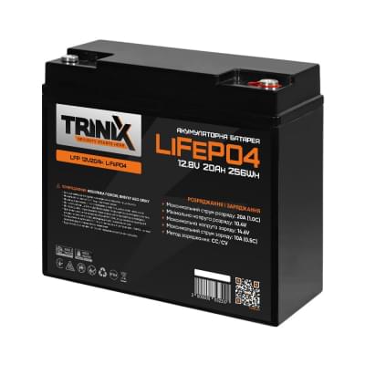 Акумулятор літій-залізо-фосфатний (LiFePo4) Trinix LFP 12V 20Ah (LiFePO4 12,8V 20Ah)