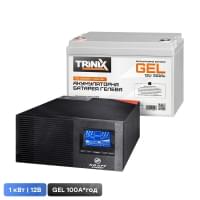 Kraft KRF-AVR1200VA/1КW-12V + АКБ Trinix GEL 12В 100Ач Trinix GEL