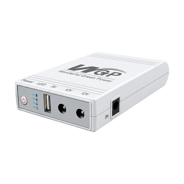 Комплект резервного питания WGP Mini UPS103A 10400mAh 5V/12V/12V, Li-ion 4*2.6Ah и блок питания Kraft KRF-1203PS 12V/3A