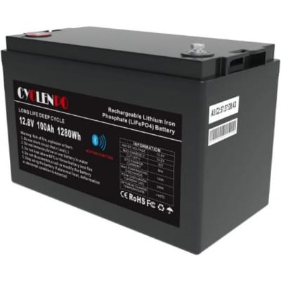 Акумулятор літій-залізо-фосфатний (LiFePo4) Cyclen 12,8V 100Ah LiFePo4 (підігрів/Bluetooth)