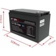 Акумулятор літій-залізо-фосфатний (LiFePo4) Cyclen 12,8V 100Ah LiFePo4 (підігрів/Bluetooth)