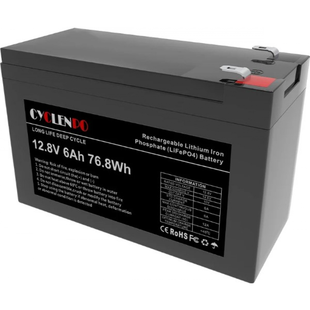 Акумулятор Cyclen 12.8V 6AH LiFePo4