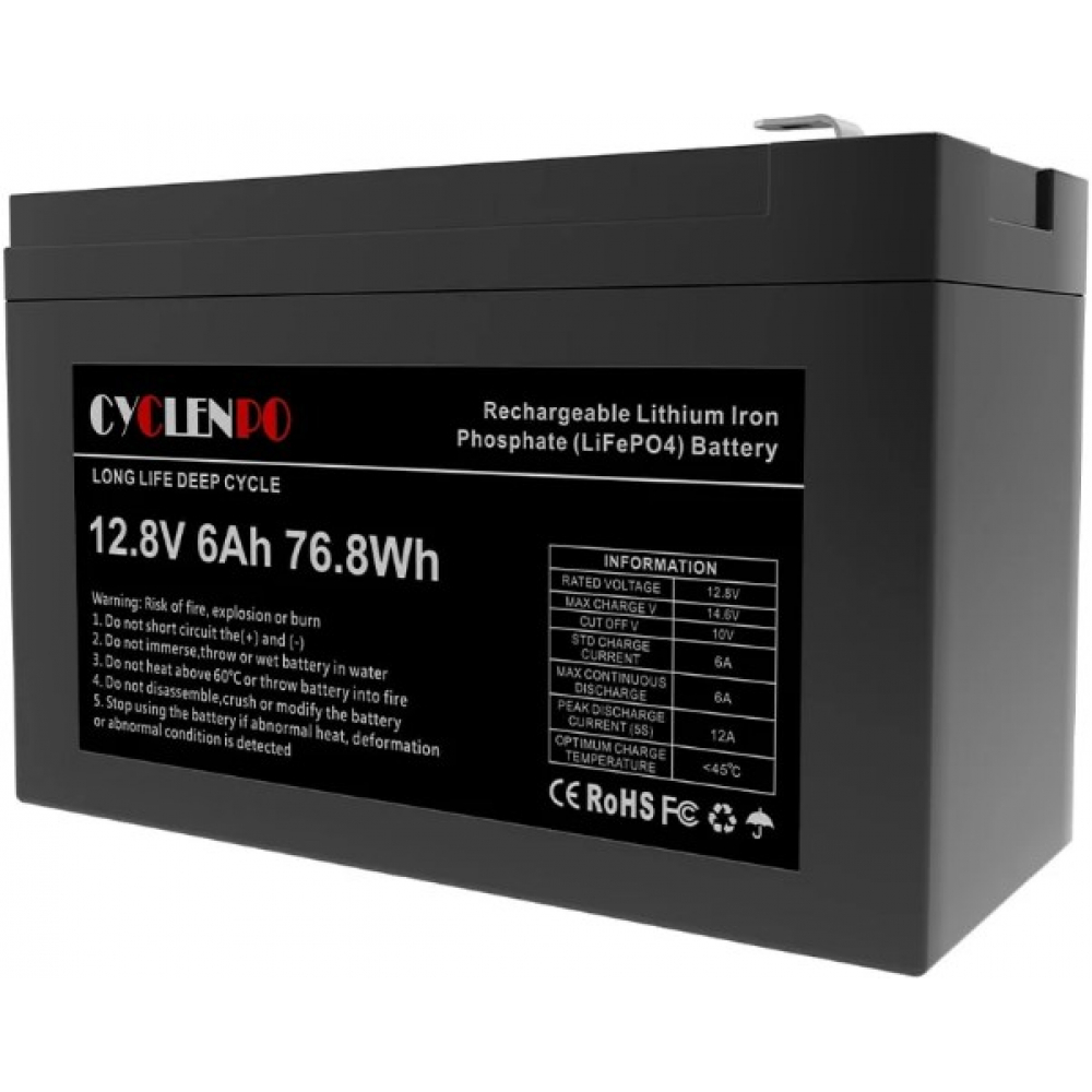 Акумулятор Cyclen 12.8V 6AH LiFePo4