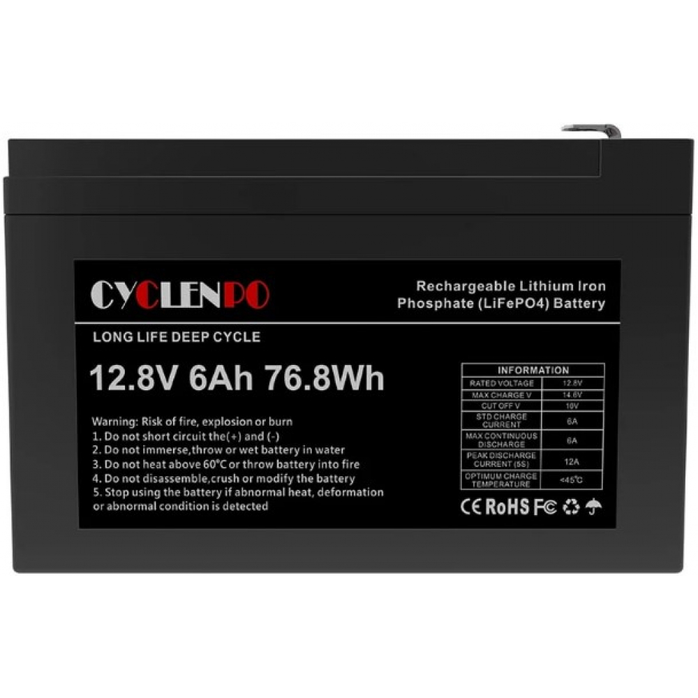 Акумулятор Cyclen 12.8V 6AH LiFePo4