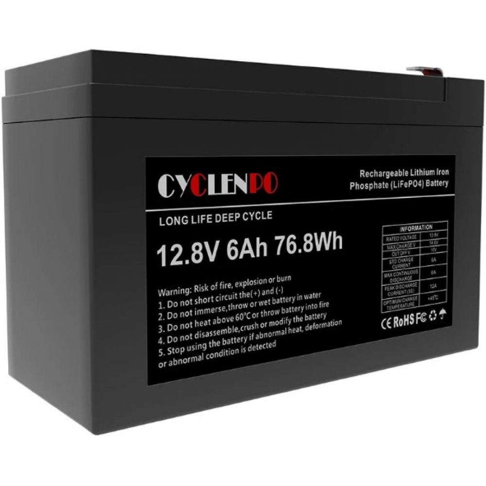 Акумулятор Cyclen 12.8V 6AH LiFePo4