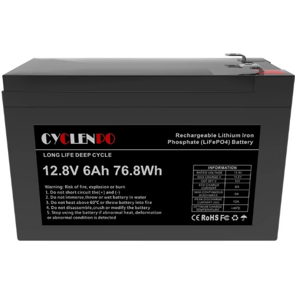 Акумулятор Cyclen 12.8V 6AH LiFePo4
