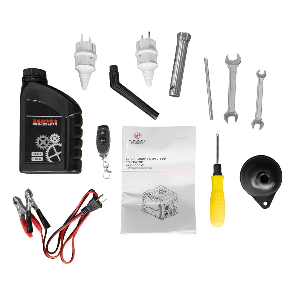 Інверторний бензиновий генератор Kraft KRF-4000GI 3.8 кВт