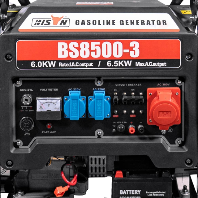 Бензиновый генератор Bison BS8500-3 (6 кВт)