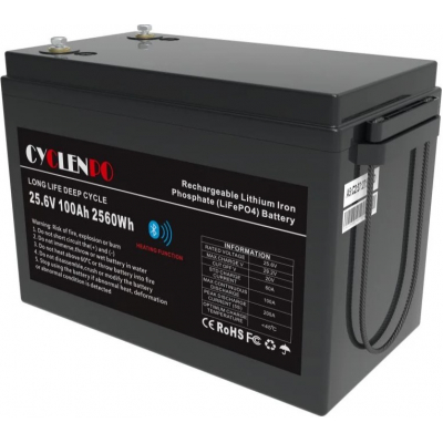 Аккумулятор литий-железо-фосфатный(LiFePo4) Cyclen 25,6V 100Ah LiFePo4 (подогрев/Bluetooth)