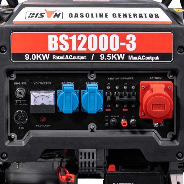Бензиновый генератор Bison BS12000-3 (9 кВт)