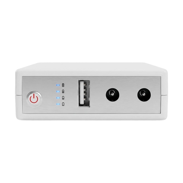 Комплект резервного питания WGP Mini UPS103A White 10400mAh и блок питания SPF-1202B 12V/2A (24W)