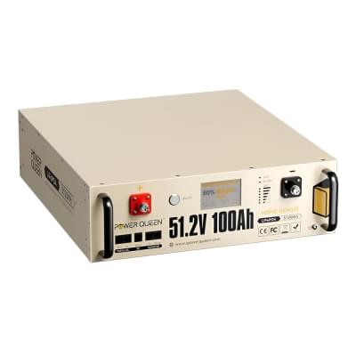Акумулятор літій-залізо-фосфатний Power Queen P51.2V100-100-COM-16-S3U,4 5120Вт*год