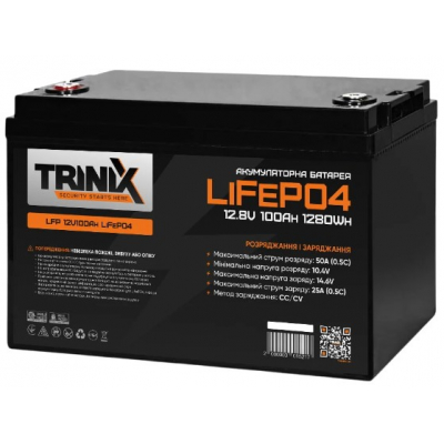 Акумулятор Trinix LFP 12V 100Ah LiFePo4