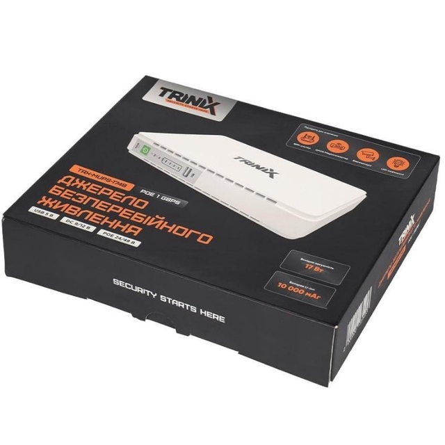 ДБЖ Trinix TRX-MUPS-1748 PoE (10000mAh)