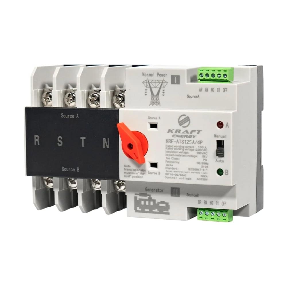 Автоматика для генераторов (АBP) Kraft KRF-ATS125A/4p
