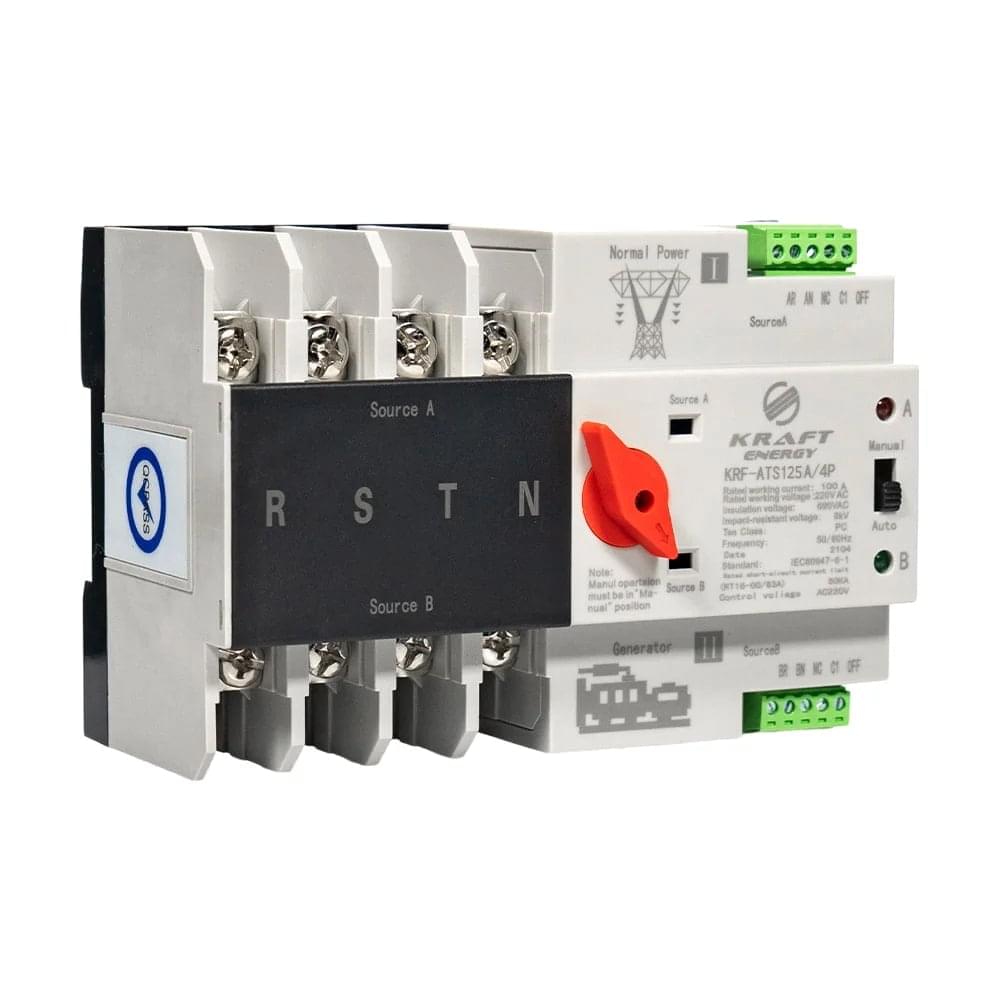Автоматика для генераторов (АBP) Kraft KRF-ATS125A/4p