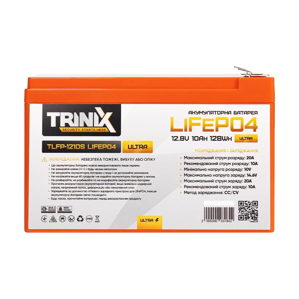 Аккумулятор Trinix TLFP-1210S Ultra LiFePO4 12.8В 10А*год