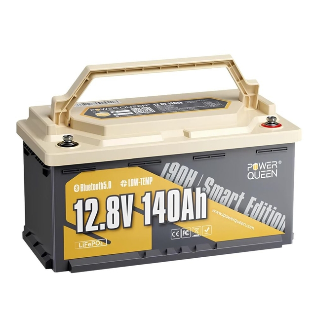 Аккумулятор литий-железо-фосфатный Power Queen H190 P12V140-150-RV190-BT-4-AC150, Bluetooth