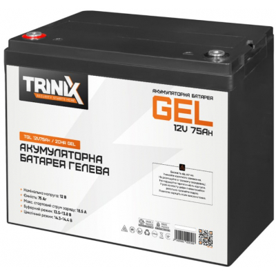Акумулятор Trinix TGL12V 75Ah/20Hr GEL