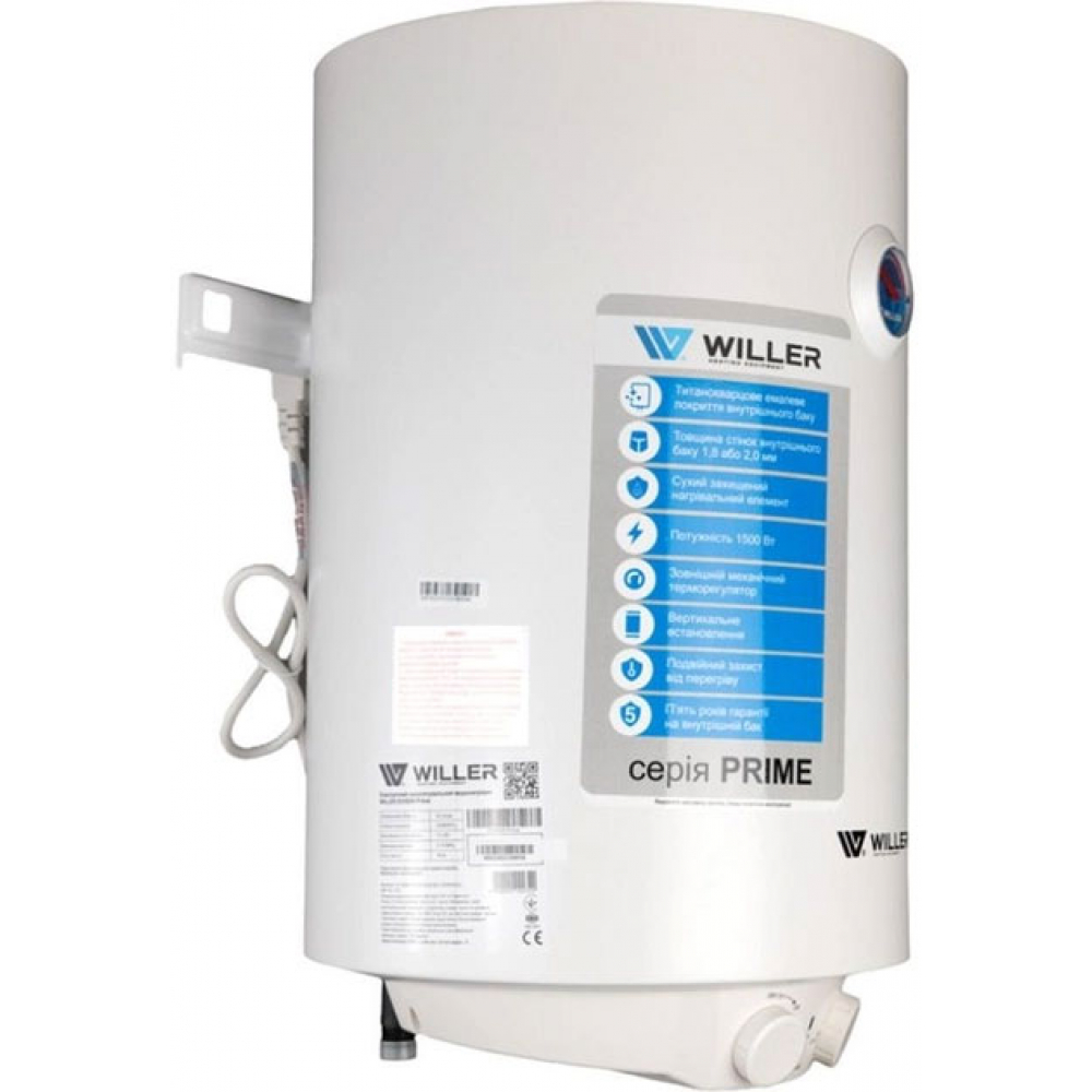 Бойлер накопичувальний електричний Willer EV30DR-Prime