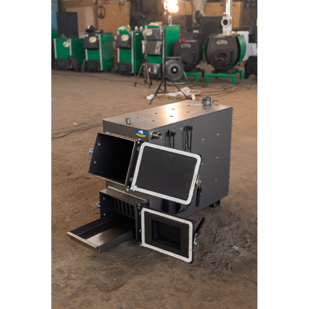 Котел твердотопливный длительного горения Zubr Classic 20 кВт