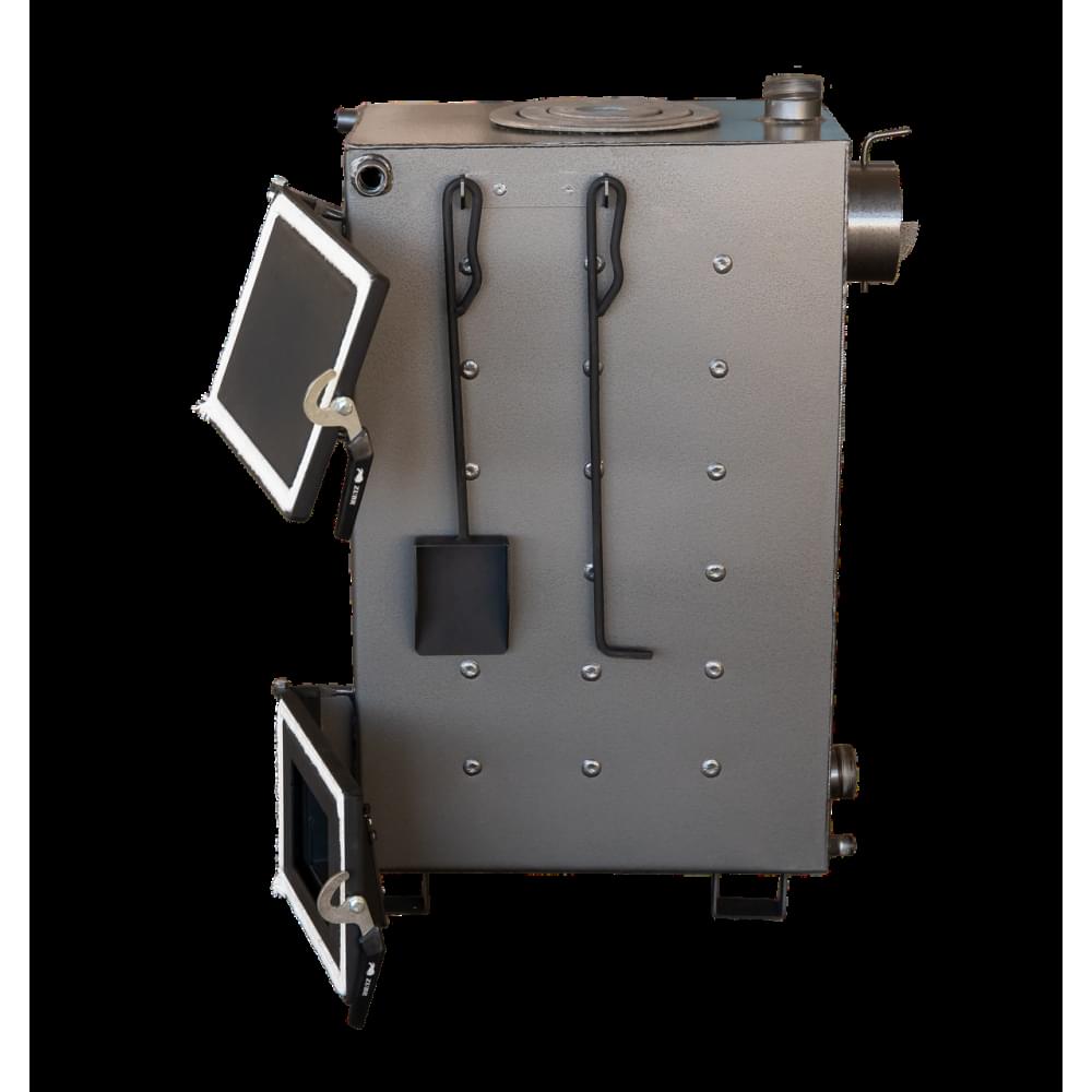 Котел твердотопливный длительного горения Zubr Classic плита 10 кВт