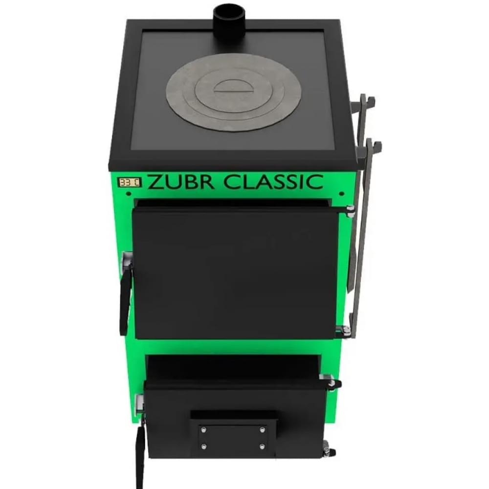 Котел твердотопливный длительного горения Zubr Classic Termo плита 10 кВт