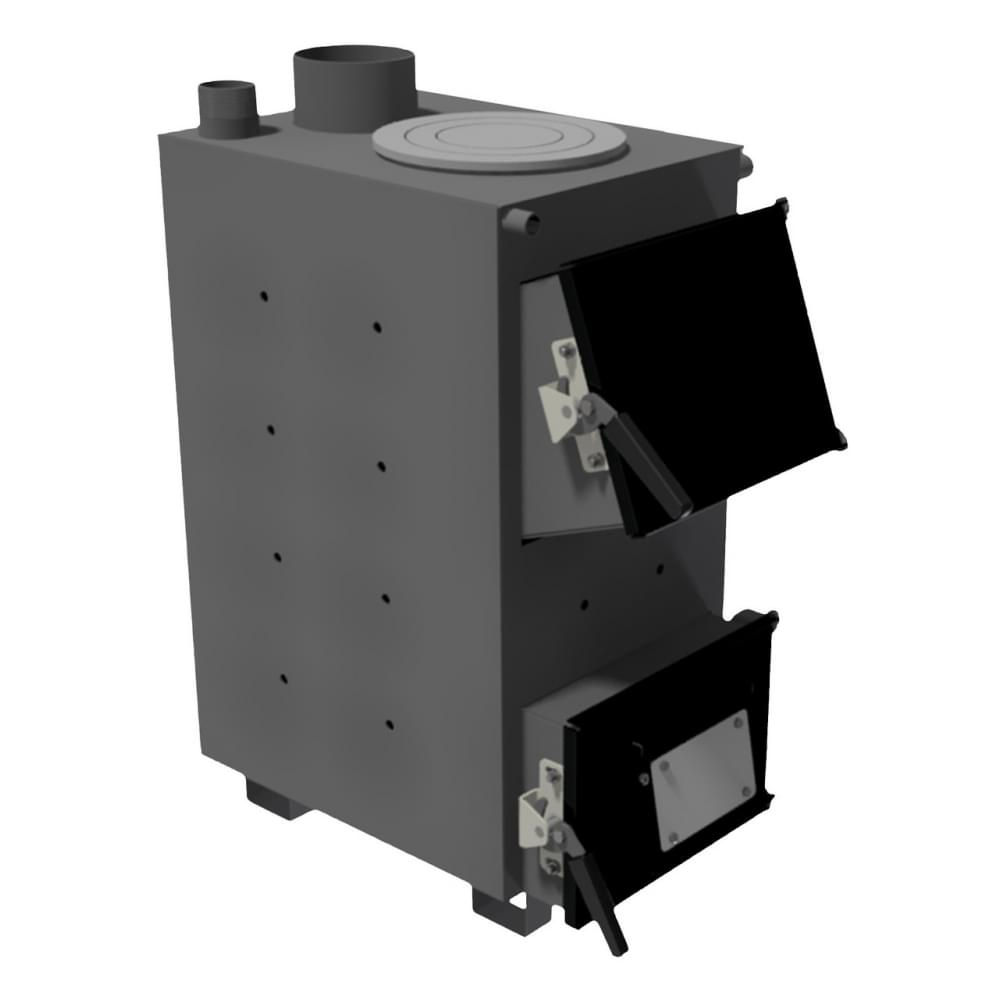 Котел твердотопливный длительного горения Zubr Classic плита 12 кВт