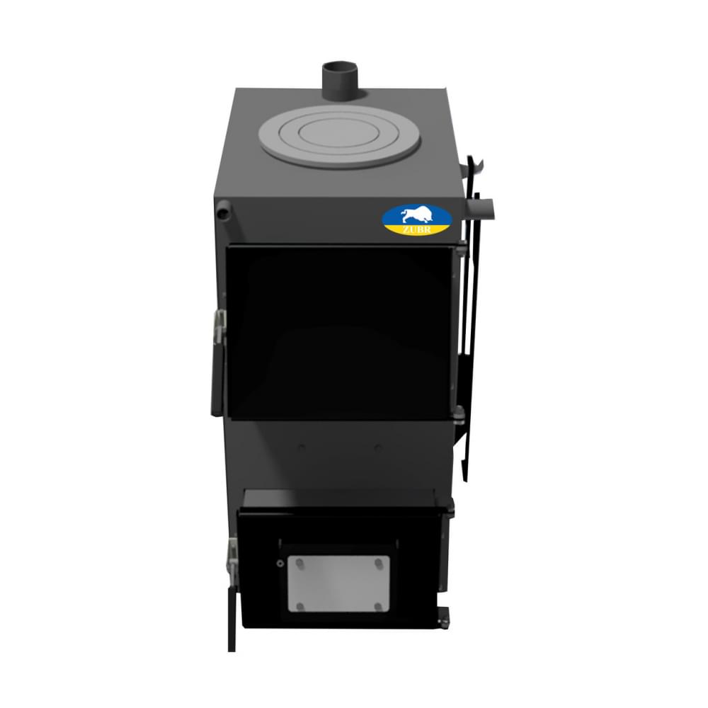 Котел твердотопливный длительного горения Zubr Classic плита 15 кВт