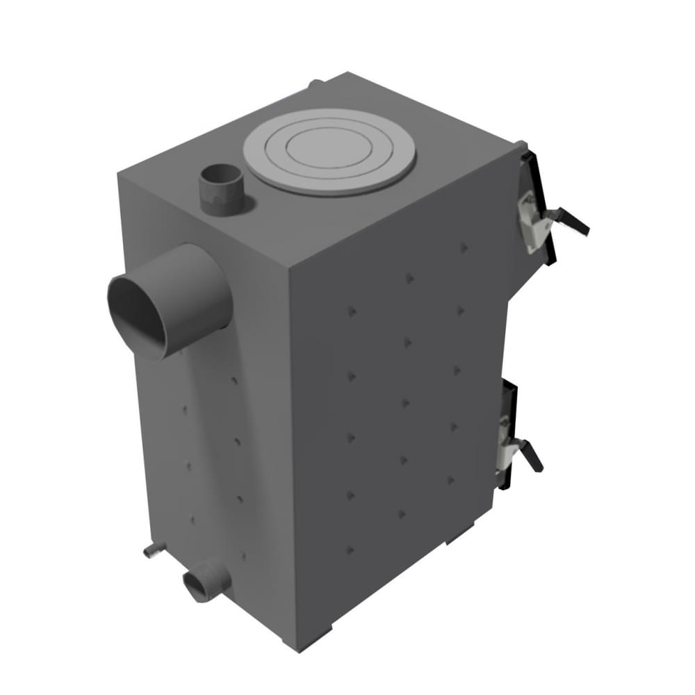 Котел твердотопливный длительного горения Zubr Classic плита 15 кВт