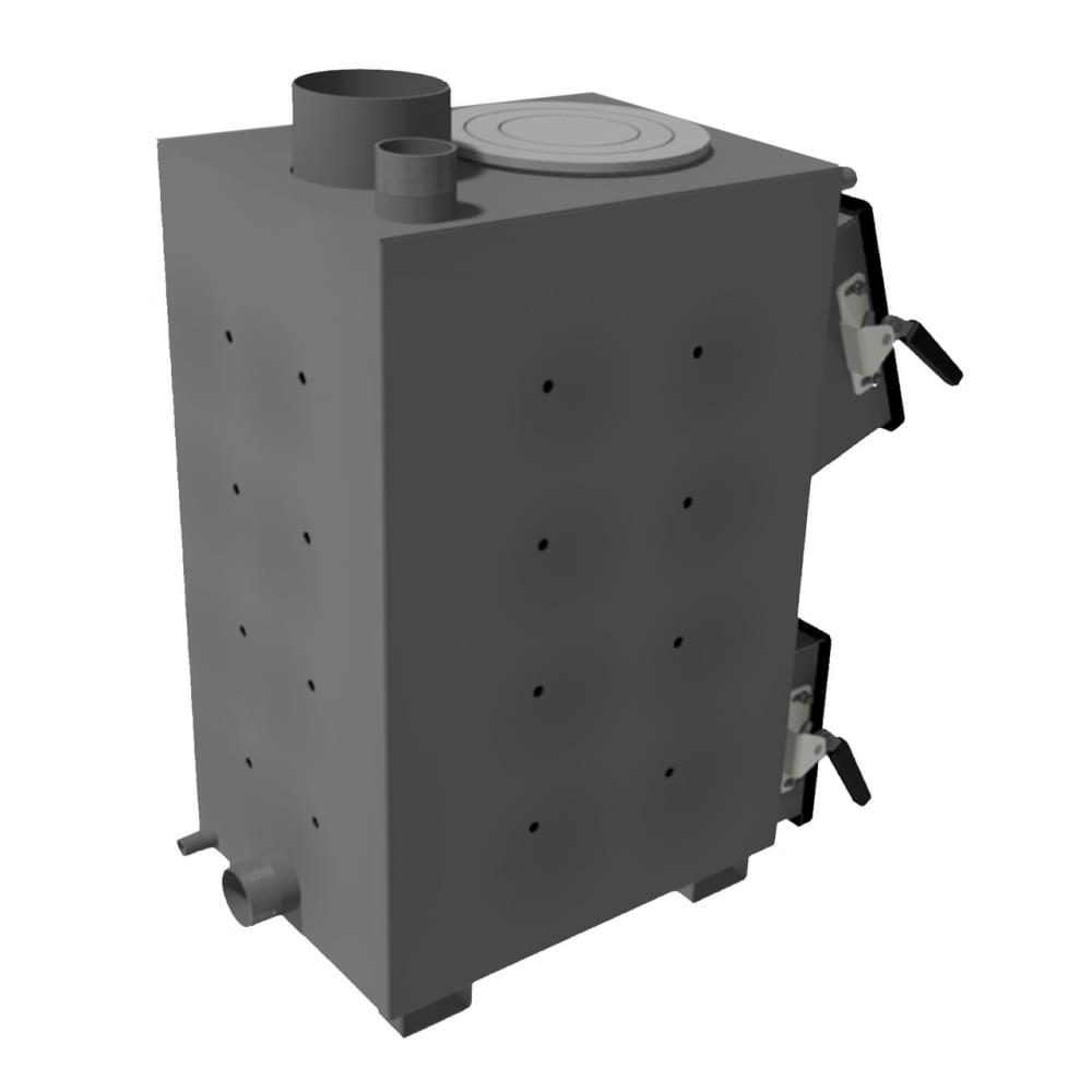 Котел твердотопливный длительного горения Zubr Classic плита 18 кВт