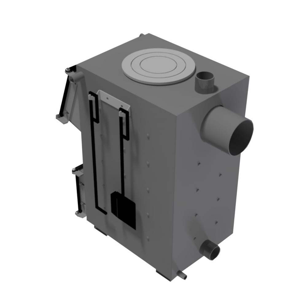 Котел твердотопливный длительного горения Zubr Classic плита 18 кВт