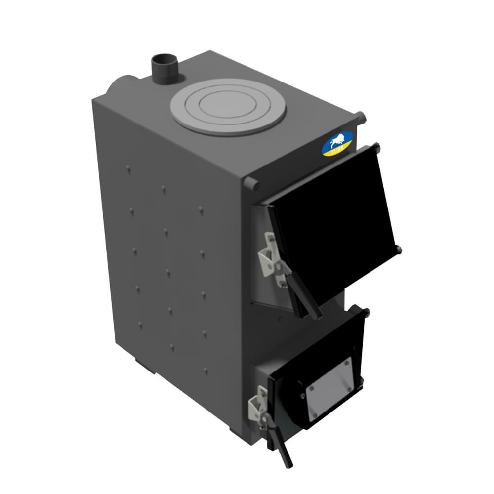 Котел твердотопливный длительного горения Zubr Classic плита 18 кВт