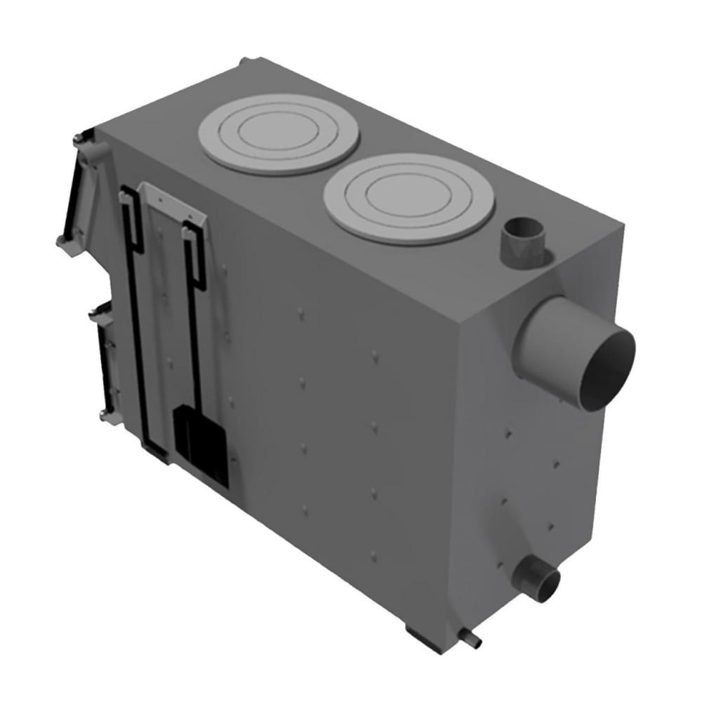 Котел твердотопливный длительного горения Zubr Classic плита 20 кВт