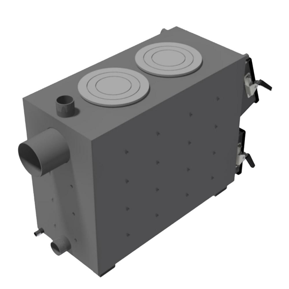 Котел твердотопливный длительного горения Zubr Classic плита 20 кВт