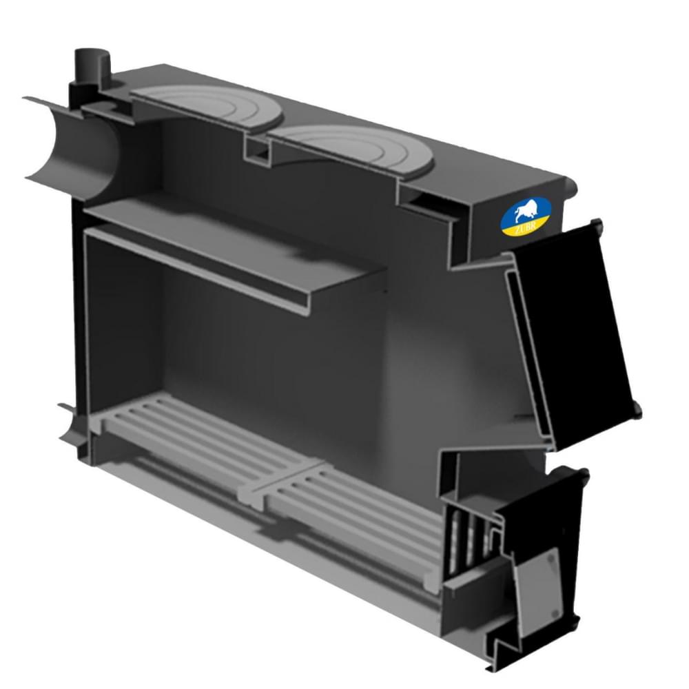 Котел твердотопливный длительного горения Zubr Classic плита 20 кВт