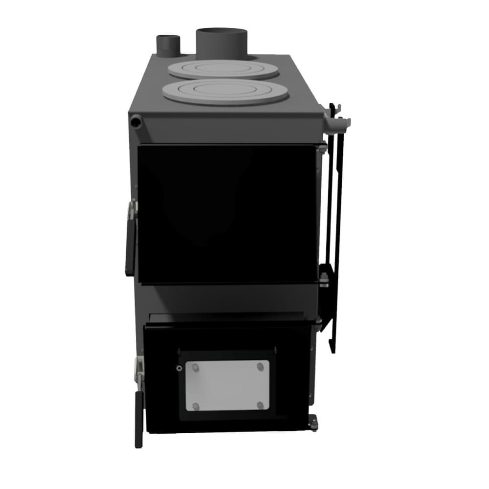 Котел твердотопливный длительного горения Zubr Classic плита 20 кВт