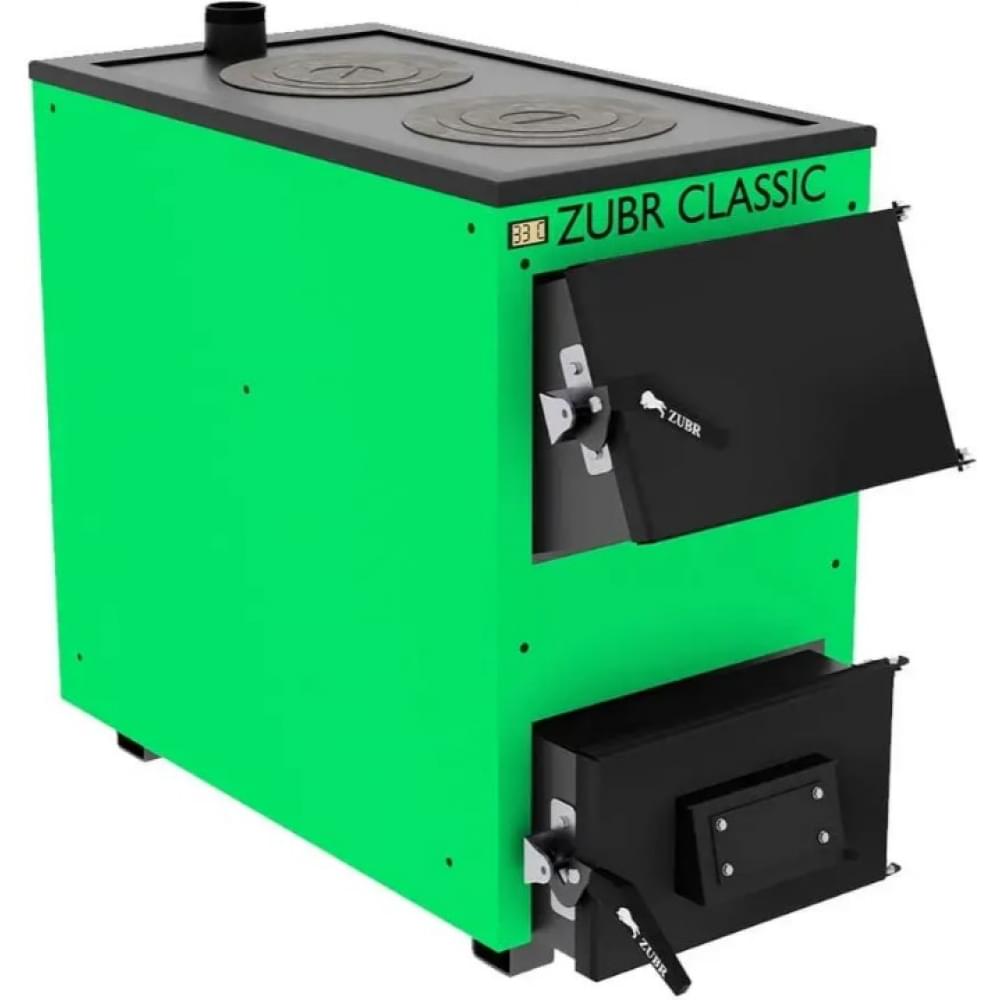 Котел твердотопливный длительного горения Zubr Classic Termo плита 20 кВт