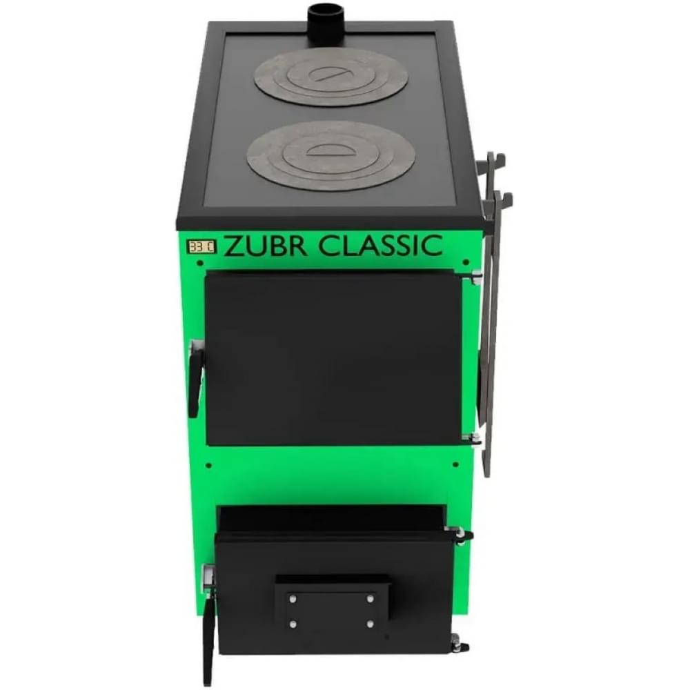 Котел твердотопливный длительного горения Zubr Classic Termo плита 20 кВт
