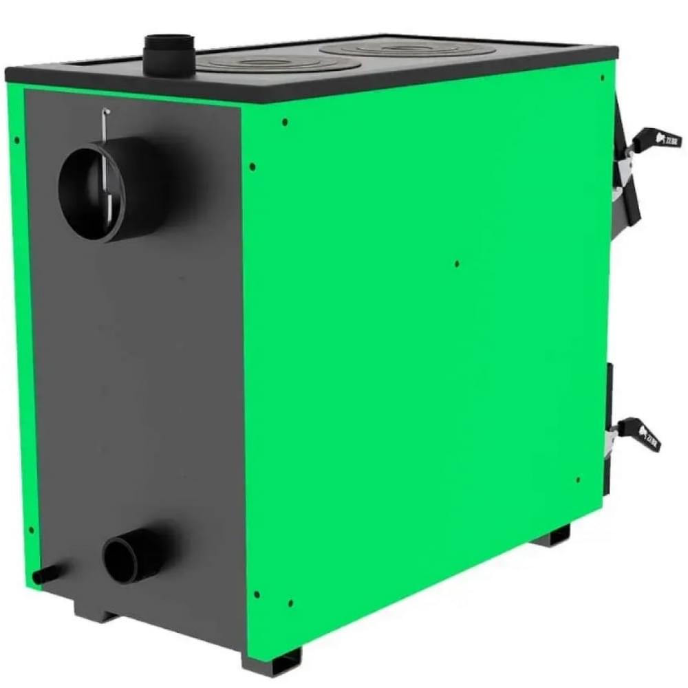 Котел твердотопливный длительного горения Zubr Classic Termo плита 20 кВт