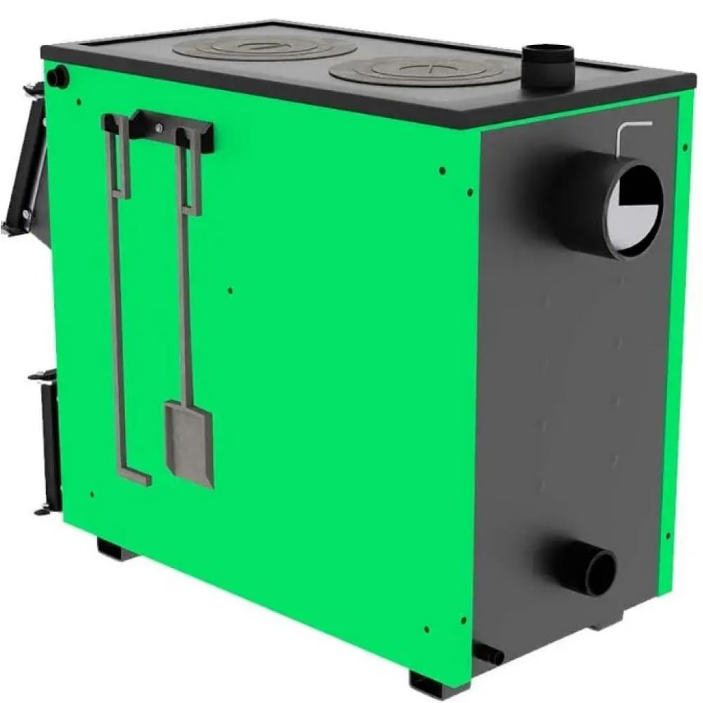 Котел твердотопливный длительного горения Zubr Classic Termo плита 20 кВт