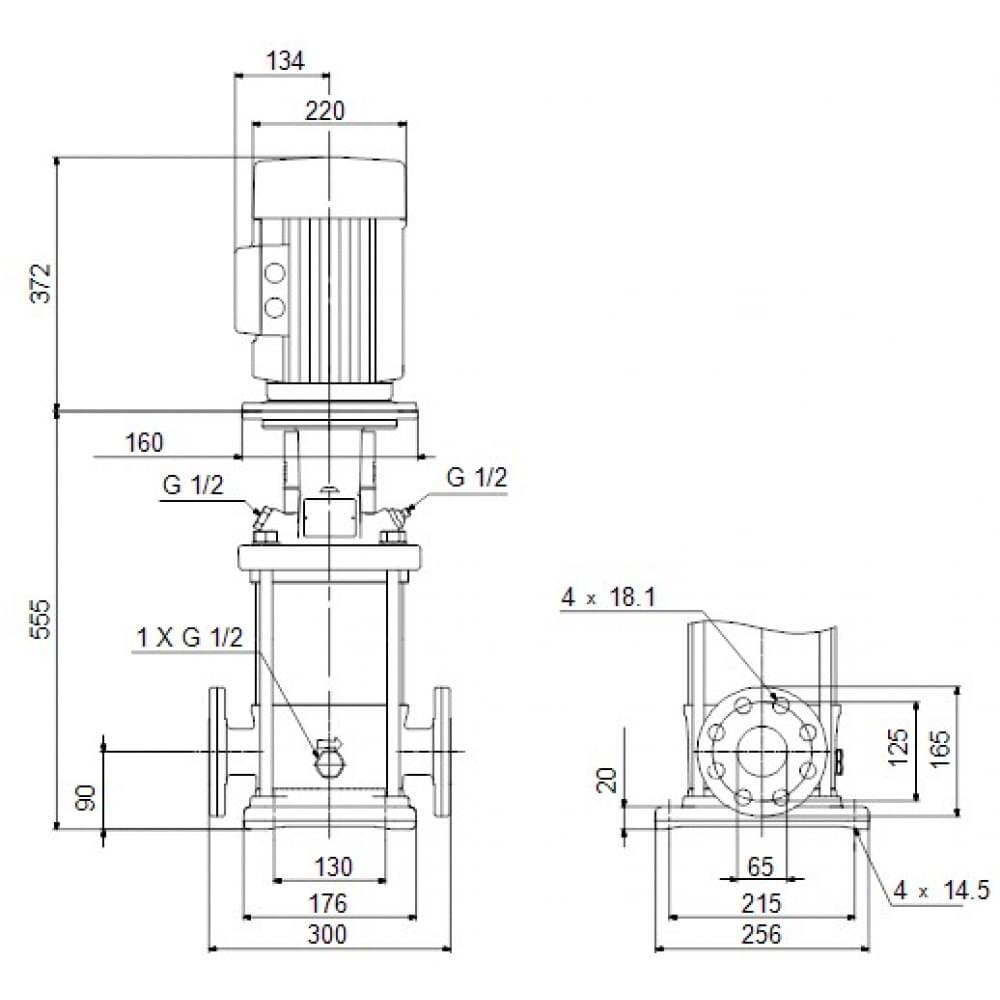 Поверхностный насос центробежный Grundfos CR15-05 A-F-A-E-HQQE 3x (96501896)